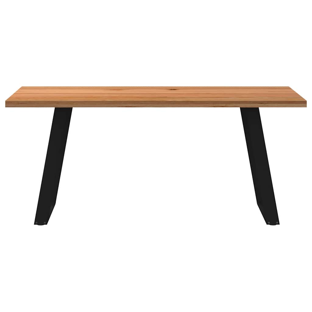Eettafel rechthoekig 180x80x74 cm massief eikenhout lichtbruin