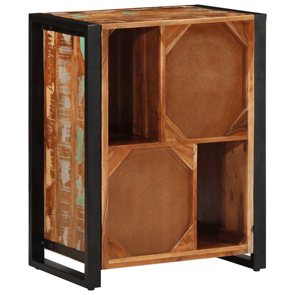 Dressoir 55x35x70 cm massief gerecycled hout meerkleurig