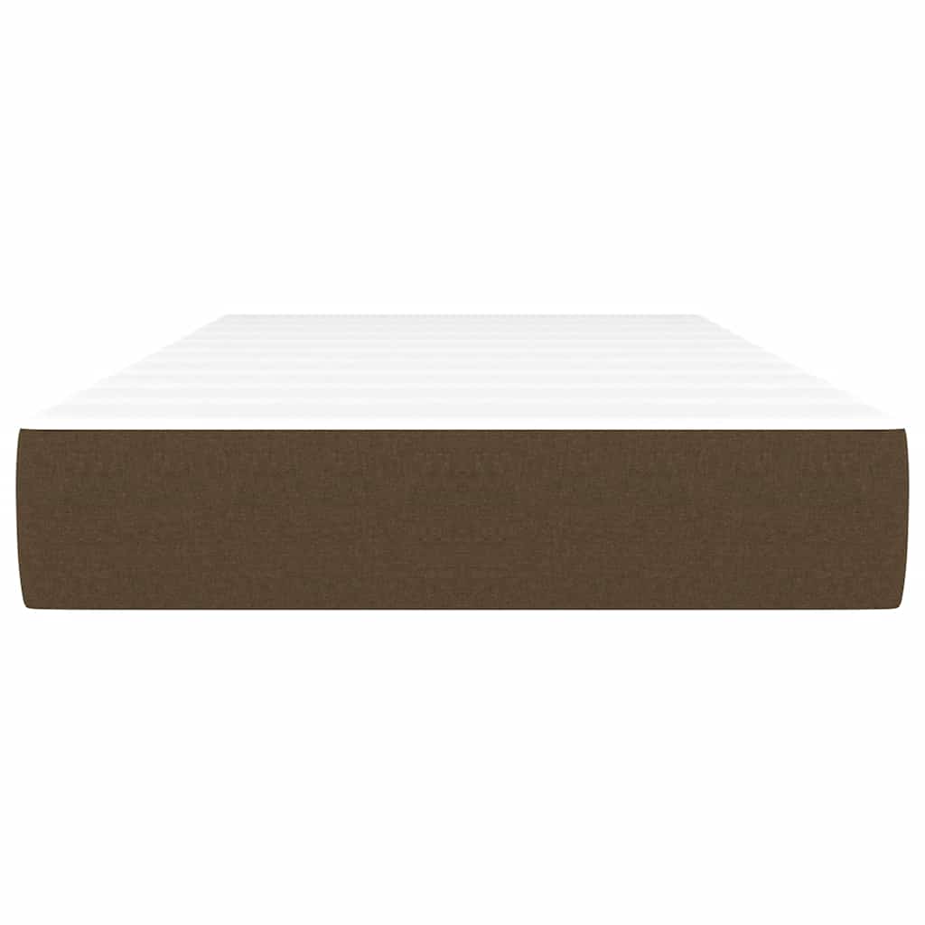 Pocketveringmatras voor kinderen 80x160 cm stof donkerbruin