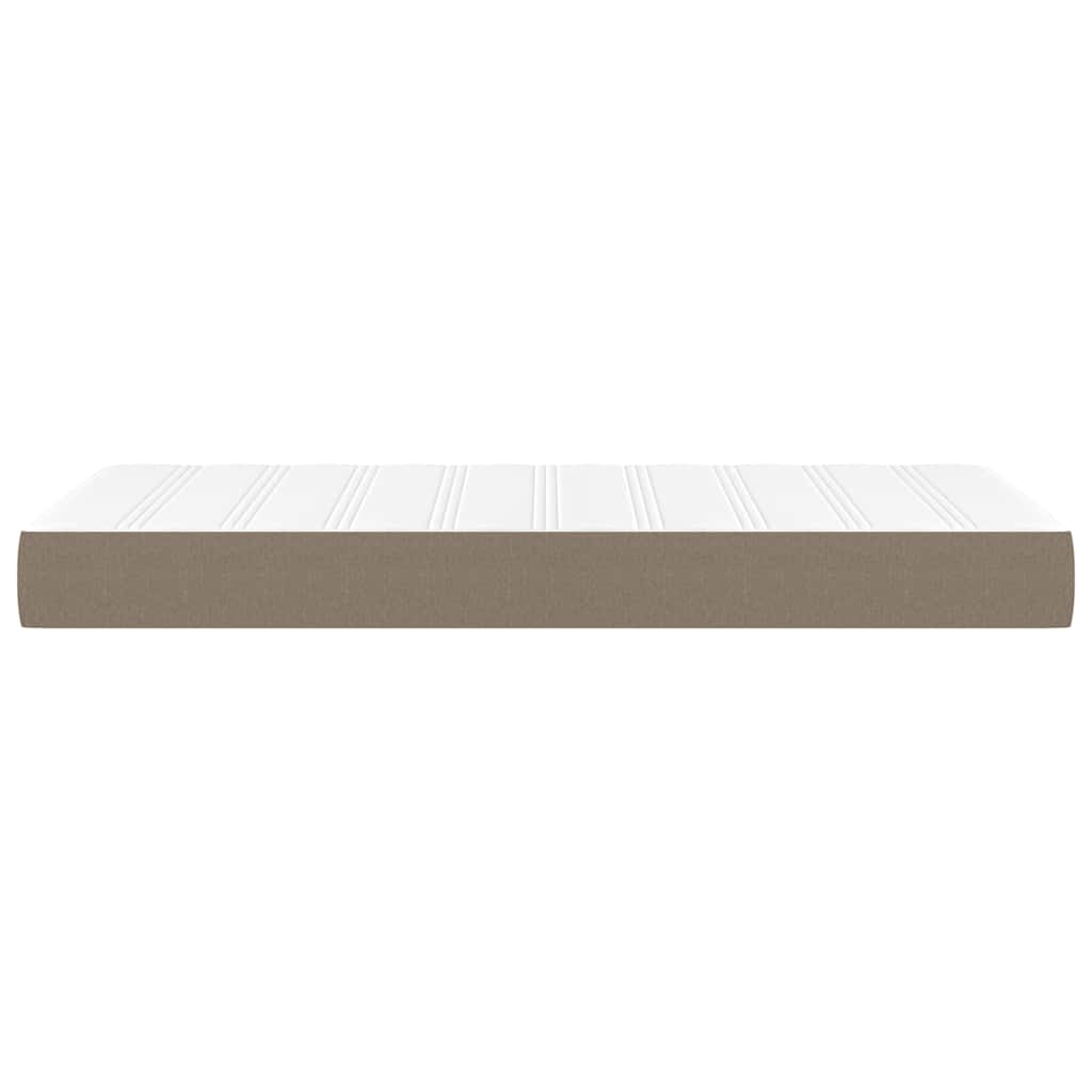 Pocketveringmatras voor kinderen 80x160 cm stof taupe