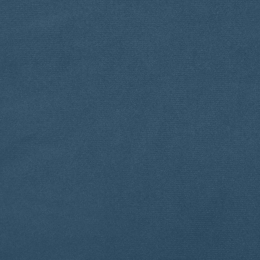 Pocketveringmatras 120x220x20 cm fluweel donkerblauw