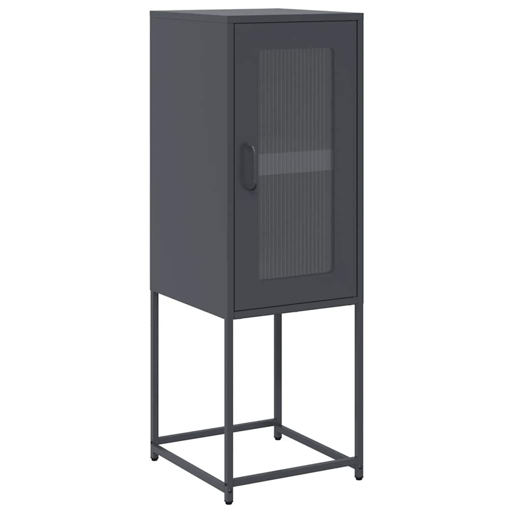 Dressoir 36x39x107 cm koudgewalst staal antracietkleurig