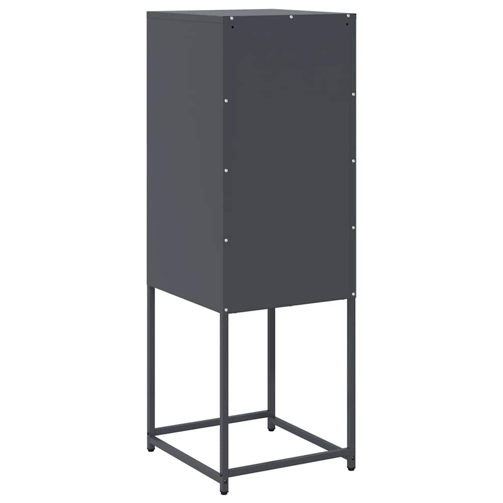 Dressoir 36x39x107 cm koudgewalst staal antracietkleurig
