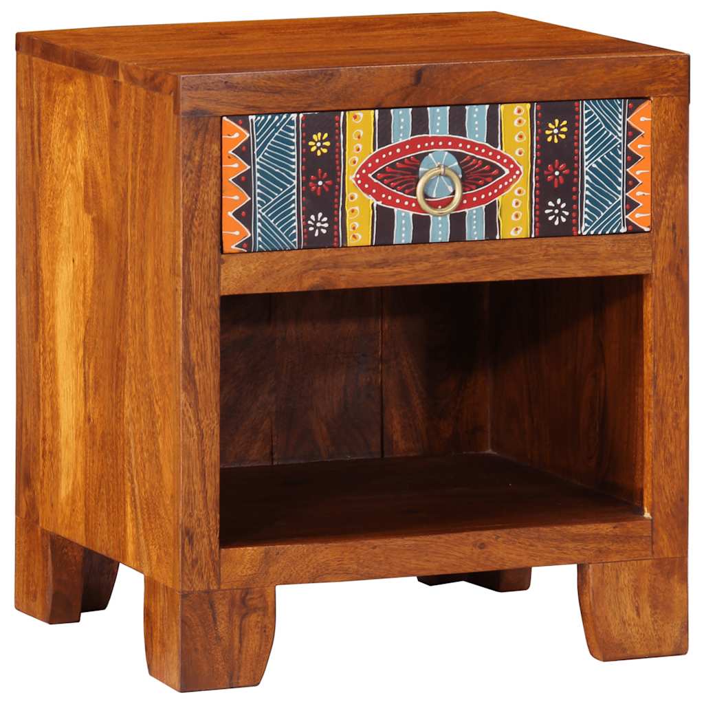 Nachtkastje 2 st 40x35x45 cm massief acaciahout