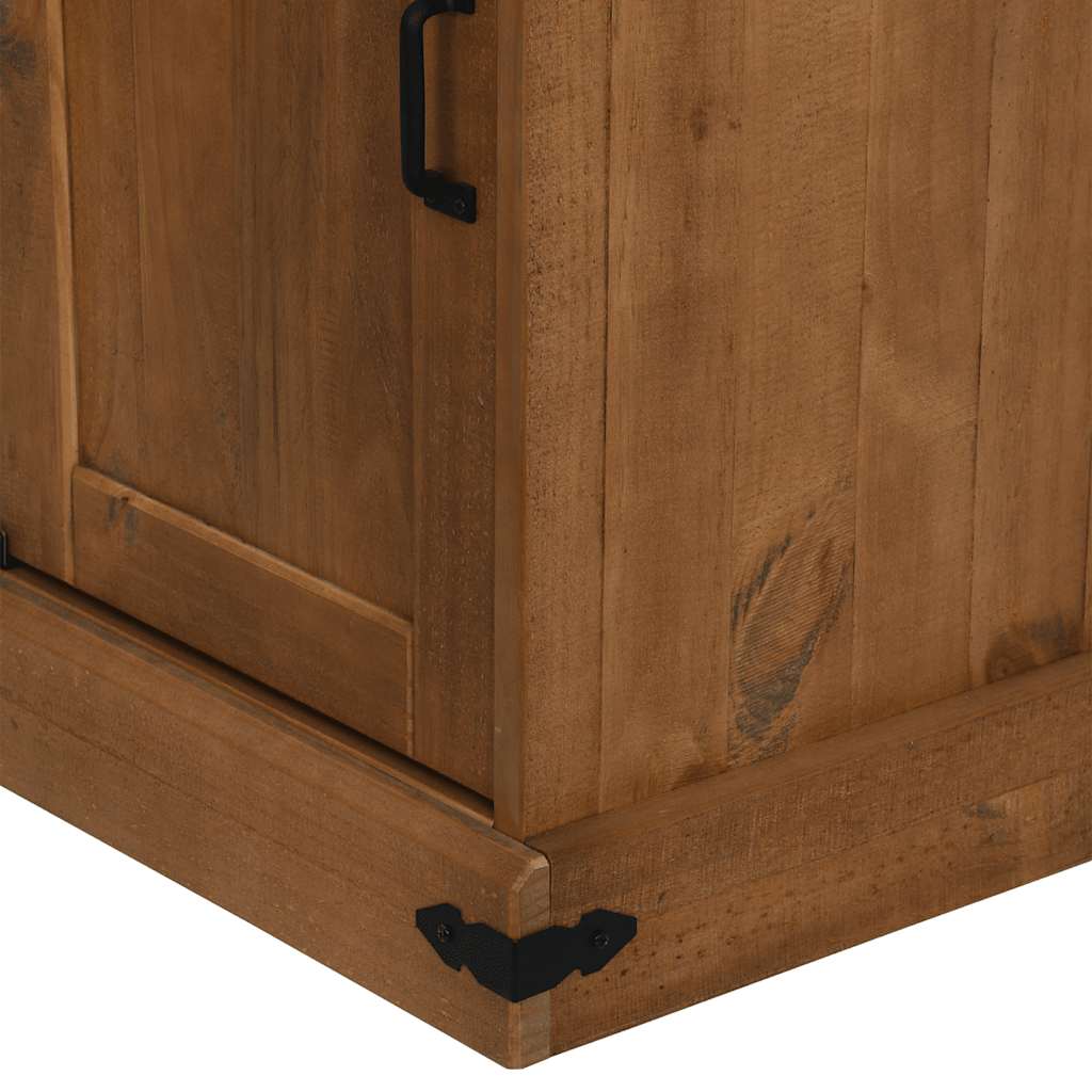 Dressoir HALDEN met schuifdeur 80x40x80 cm massief hout