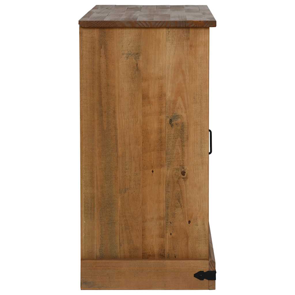 Dressoir HALDEN 2 schuifdeuren 112x40x80 cm massief hout