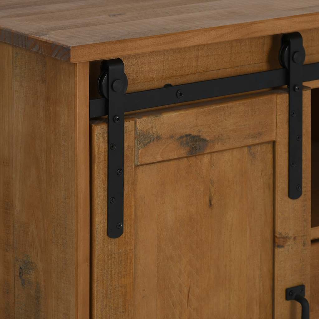 Dressoir HALDEN 2 schuifdeuren 112x40x80 cm massief hout