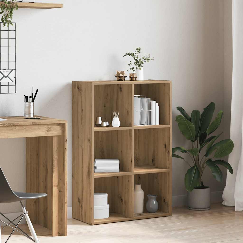 Boekenkast/dressoir 66x30x98 cm bewerkt hout artisanaal eiken