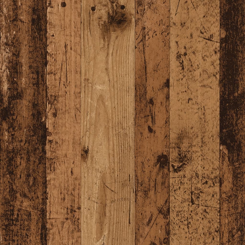 Nachtkastje 30x30x40 cm bewerkt hout oud houtkleurig