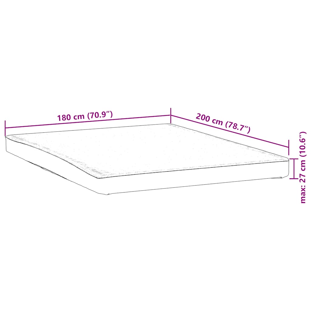 Matrasbeschermer waterdicht 180x200 cm wit