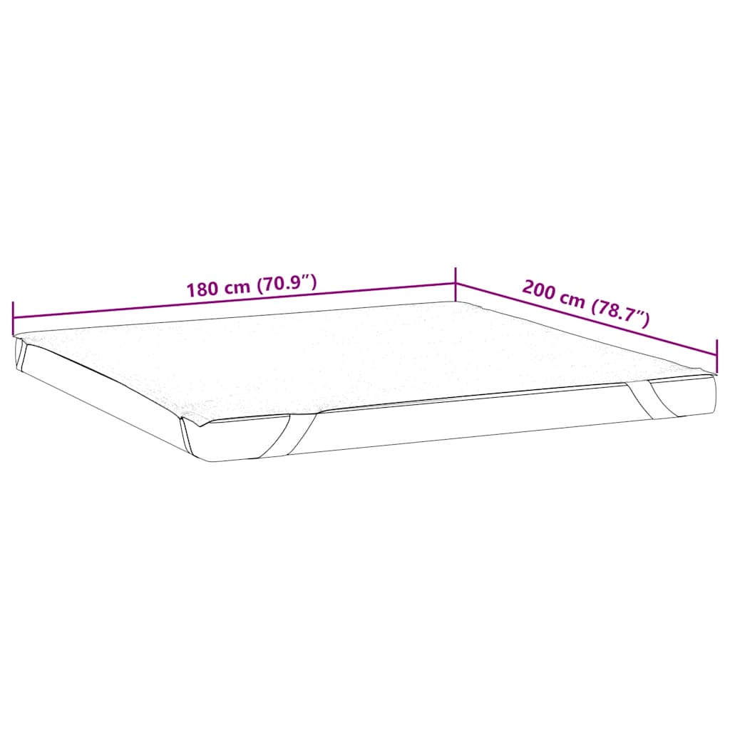 Matrasbeschermer waterdicht 180x200 cm wit