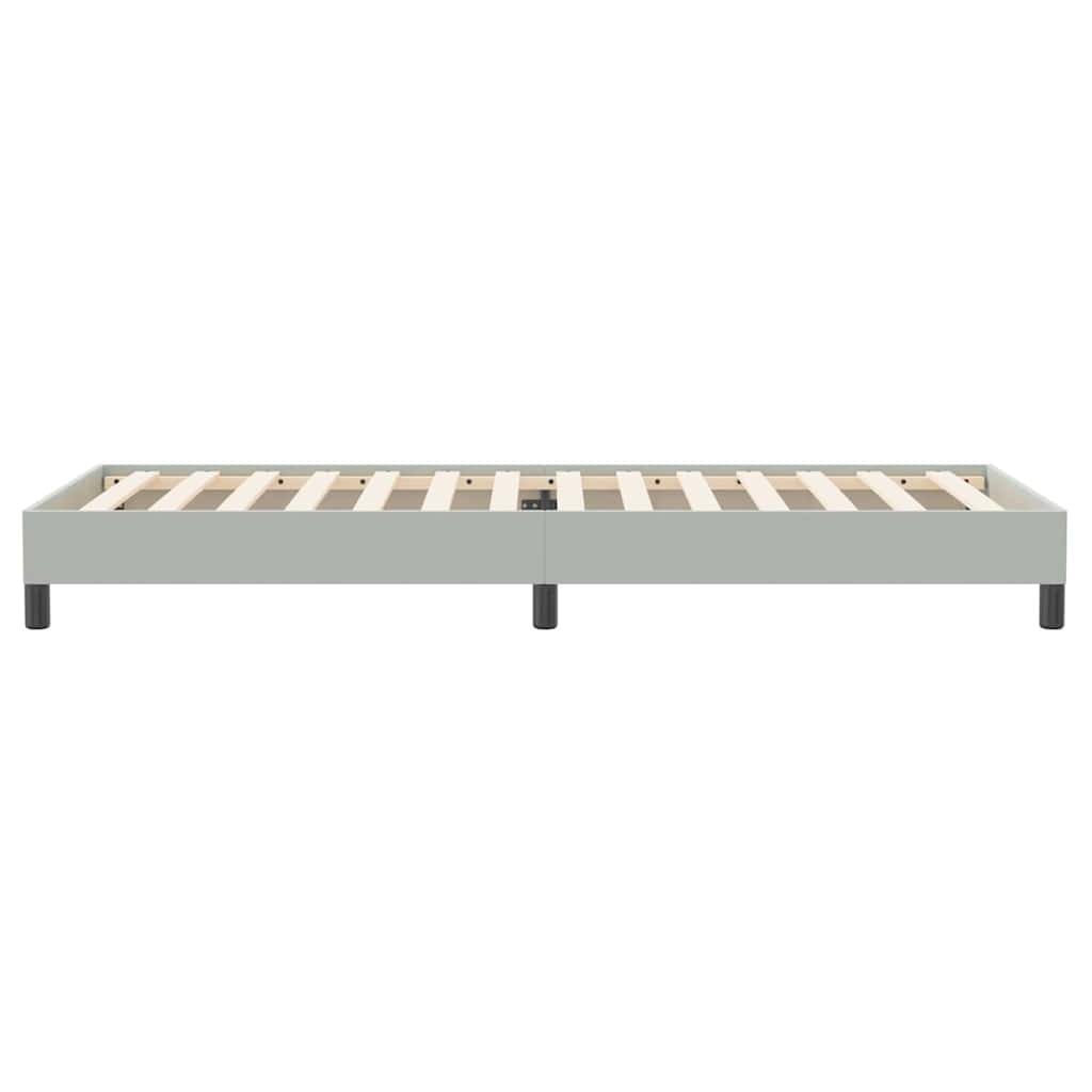 Boxspring zonder matras fluweel lichtgrijs 80x220 cm
