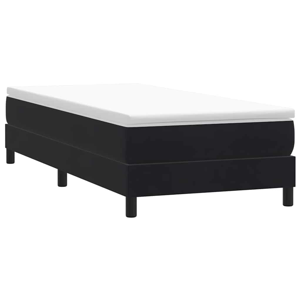 Boxspring zonder matras fluweel zwart 80x220 cm