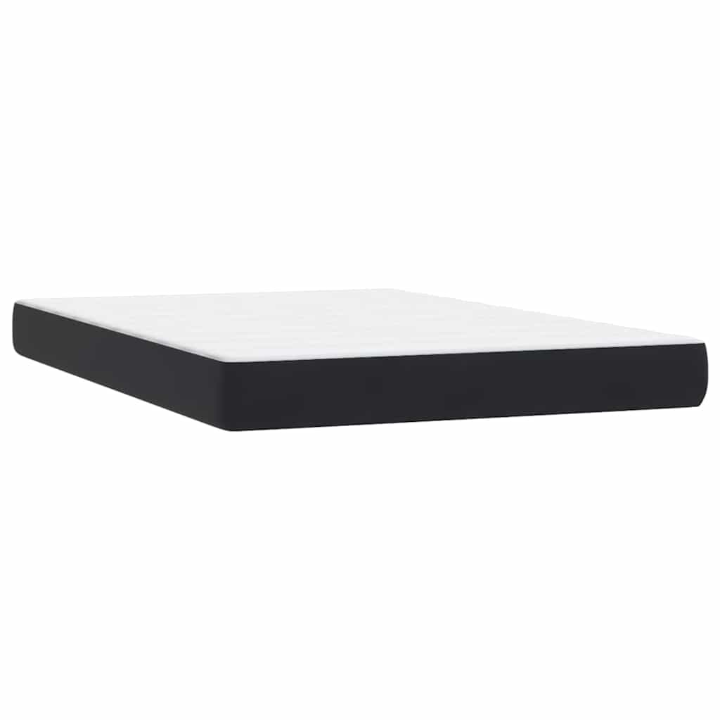 Boxspring met matras fluweel zwart 140x210 cm