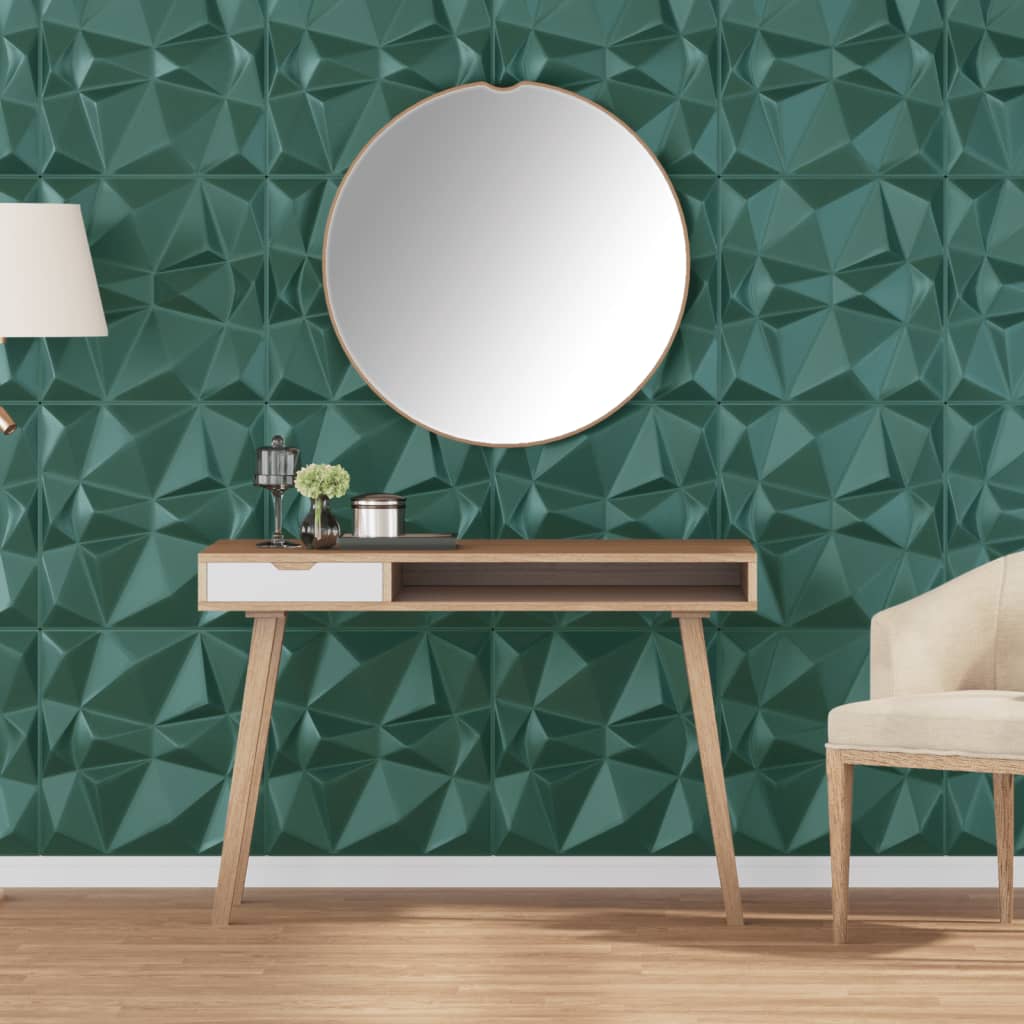 Wandpanelen Diamant 3 M² 50X50 Cm Xps Groen 12 Diamant groen