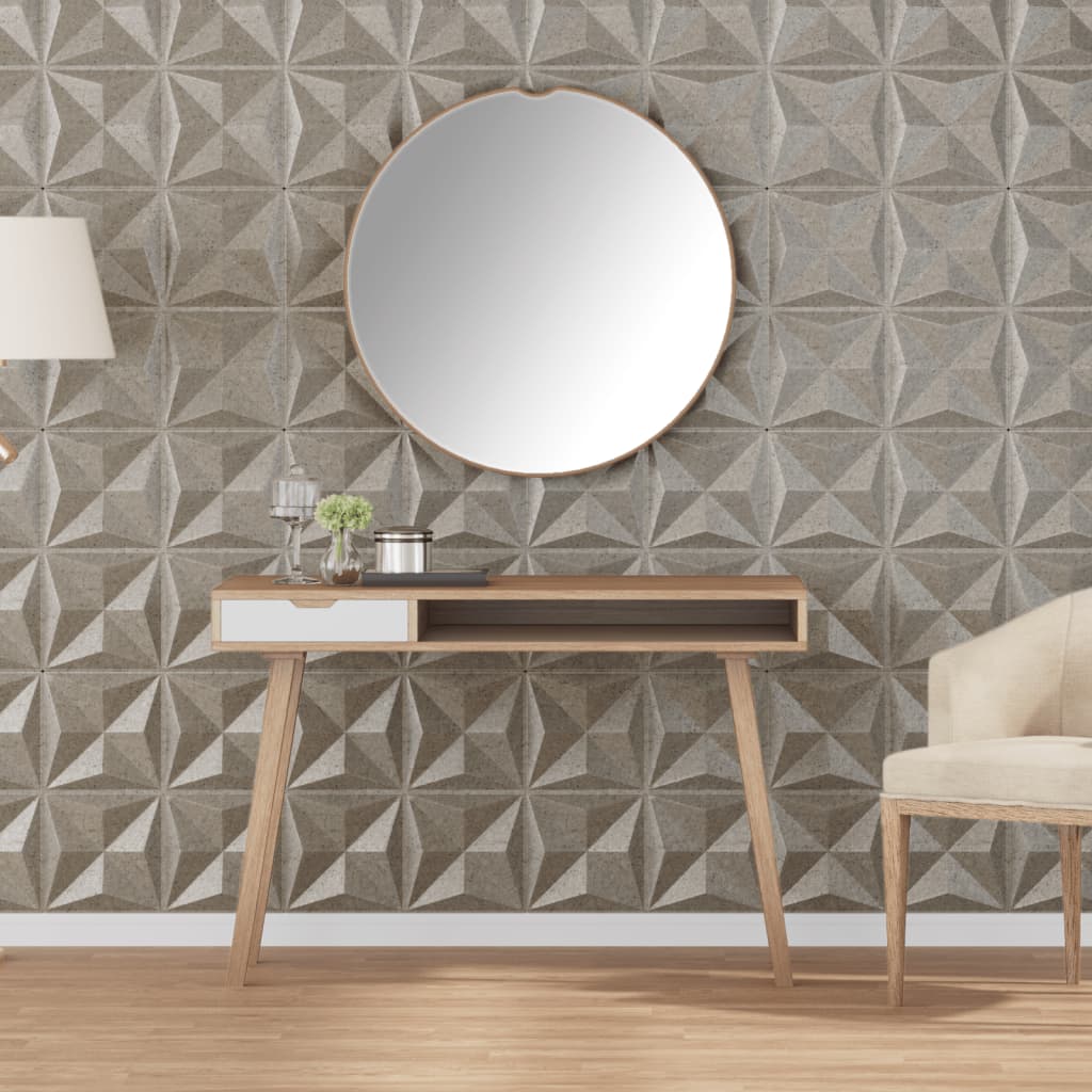 Wandpanelen Origami 6 M² 50X50 Cm Xps Beton 24 Origami betonkleurig