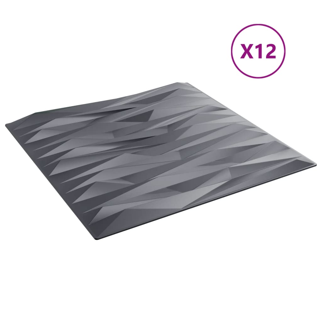 Wandpanelen Steen 3 M² 50X50 Cm Xps Grijs 12 steengrijs