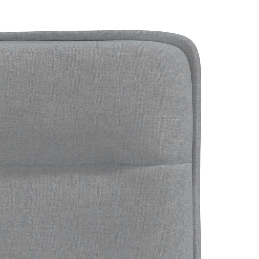 Eetkamerstoelen 4 st stof lichtgrijs