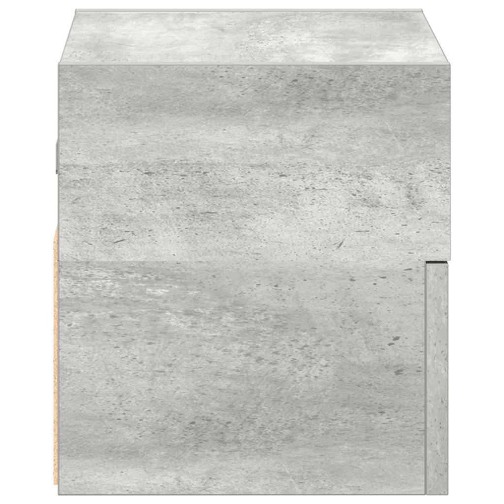 Nachtkastje wandgemonteerd 45x26x28,5 cm betongrijs