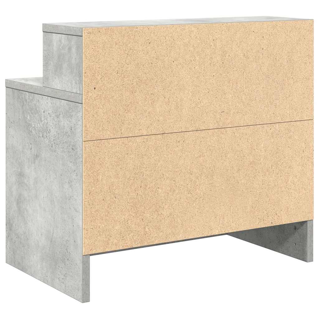 Nachtkastjes 2 st met lade 51x31x47 cm betongrijs