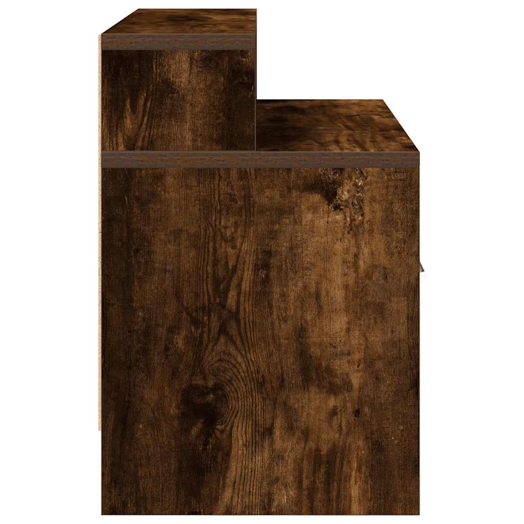 Nachtkastje met lade 51x31x47 cm gerookt eikenkleurig