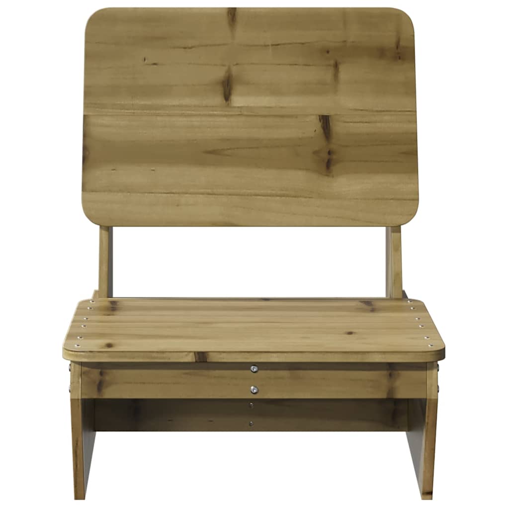 Tuinstoelen 2 st 60x64x70,5 cm geïmpregneerd hout
