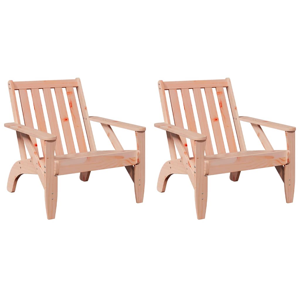 Tuinstoelen Adirondack 2 st 75x77x77 cm massief douglashout