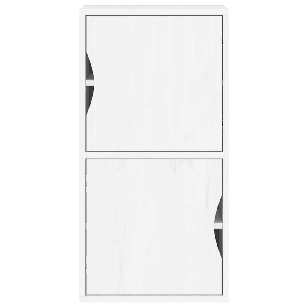 Bijzetkast ODDA 40x24x79 cm massief grenenhout wit
