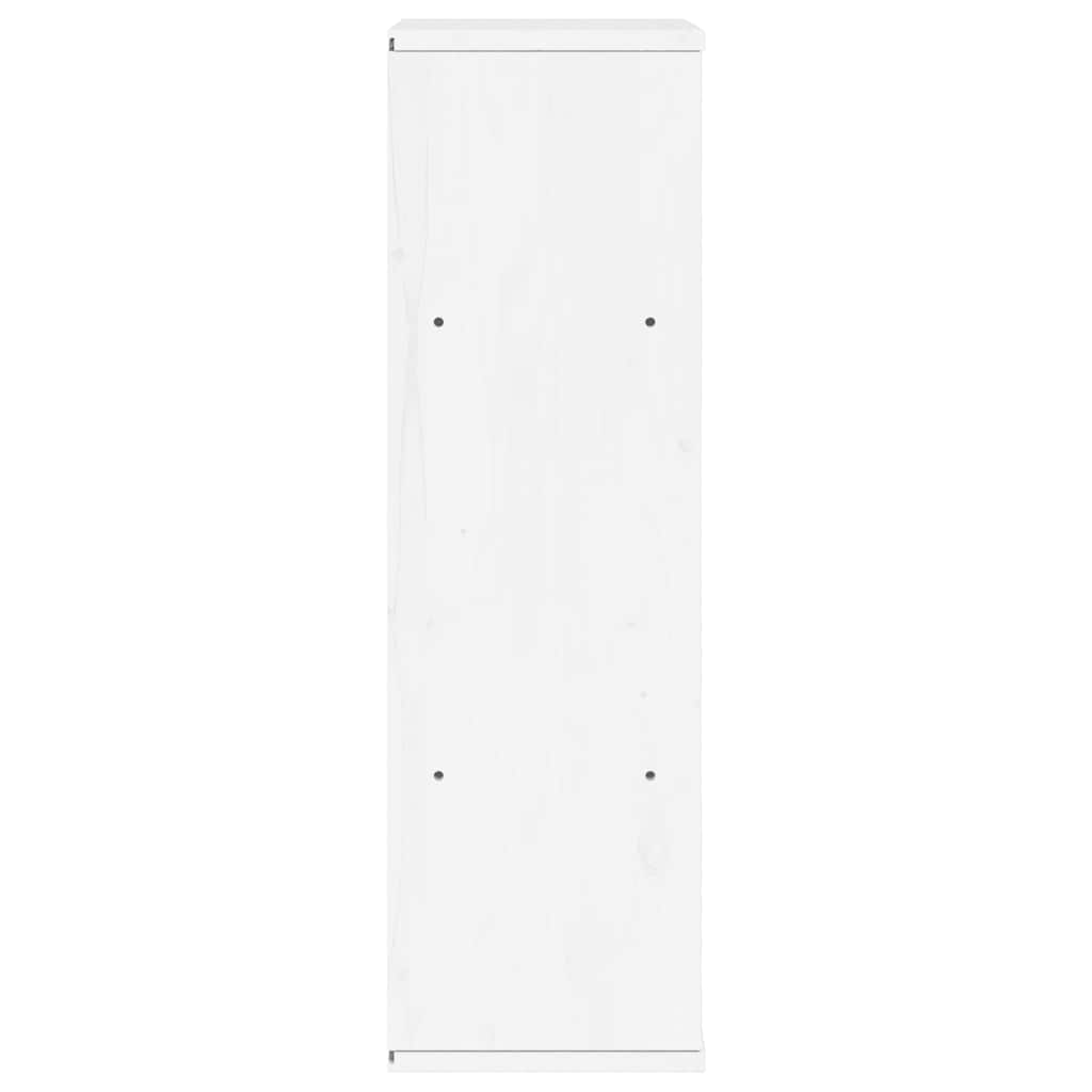 Bijzetkast ODDA 40x24x79 cm massief grenenhout wit