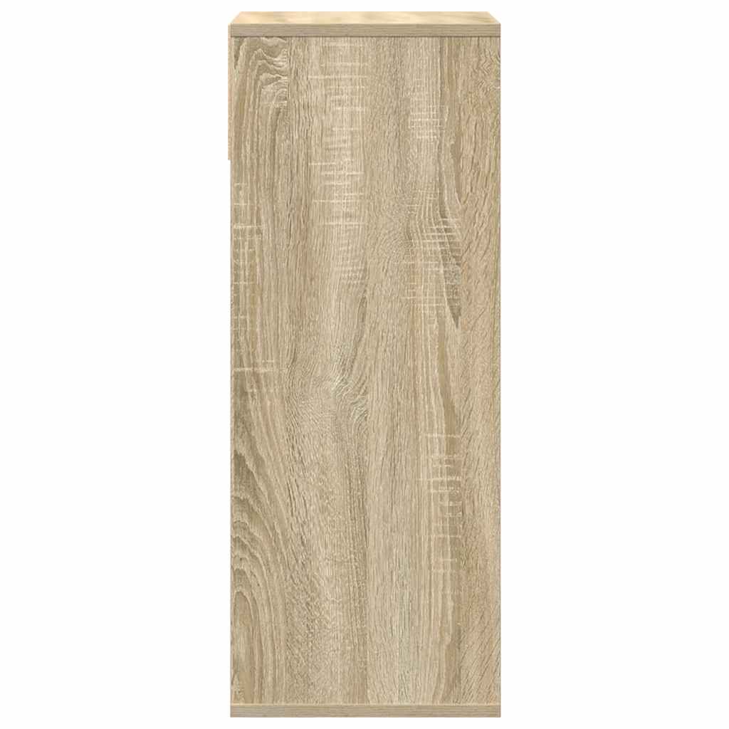 Boekenkast 34x31x80 cm bewerkt hout sonoma eikenkleurig