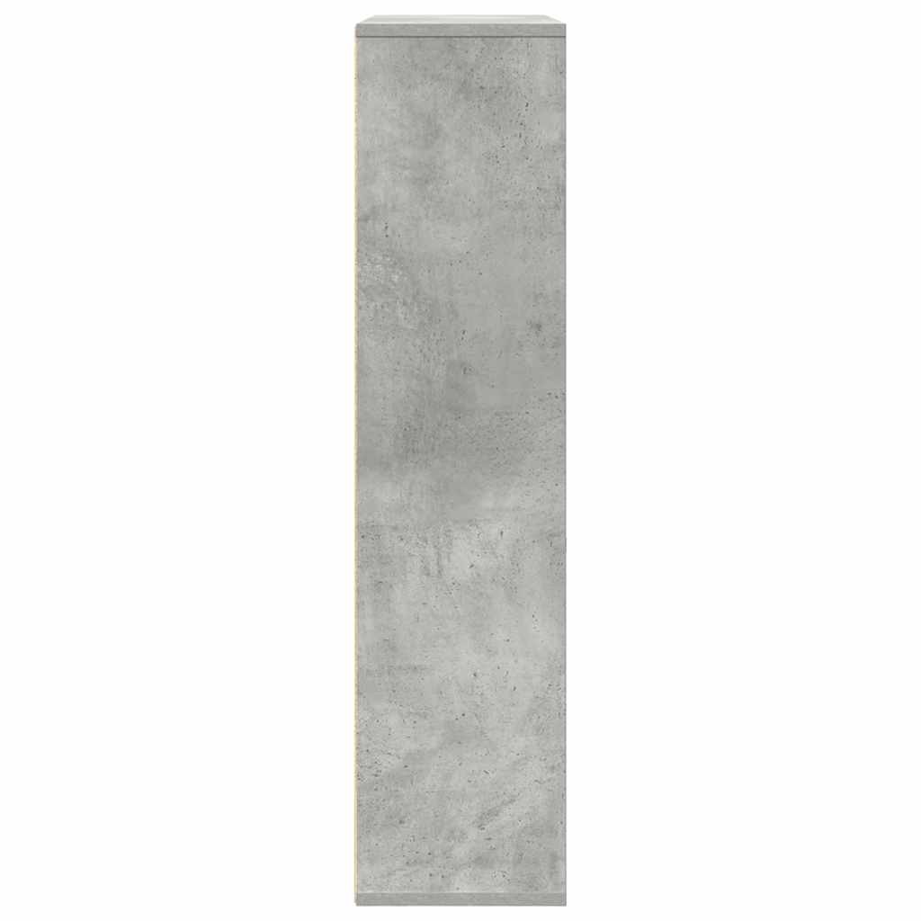 Boekenkast 89x24x101,5 cm bewerkt hout betongrijs