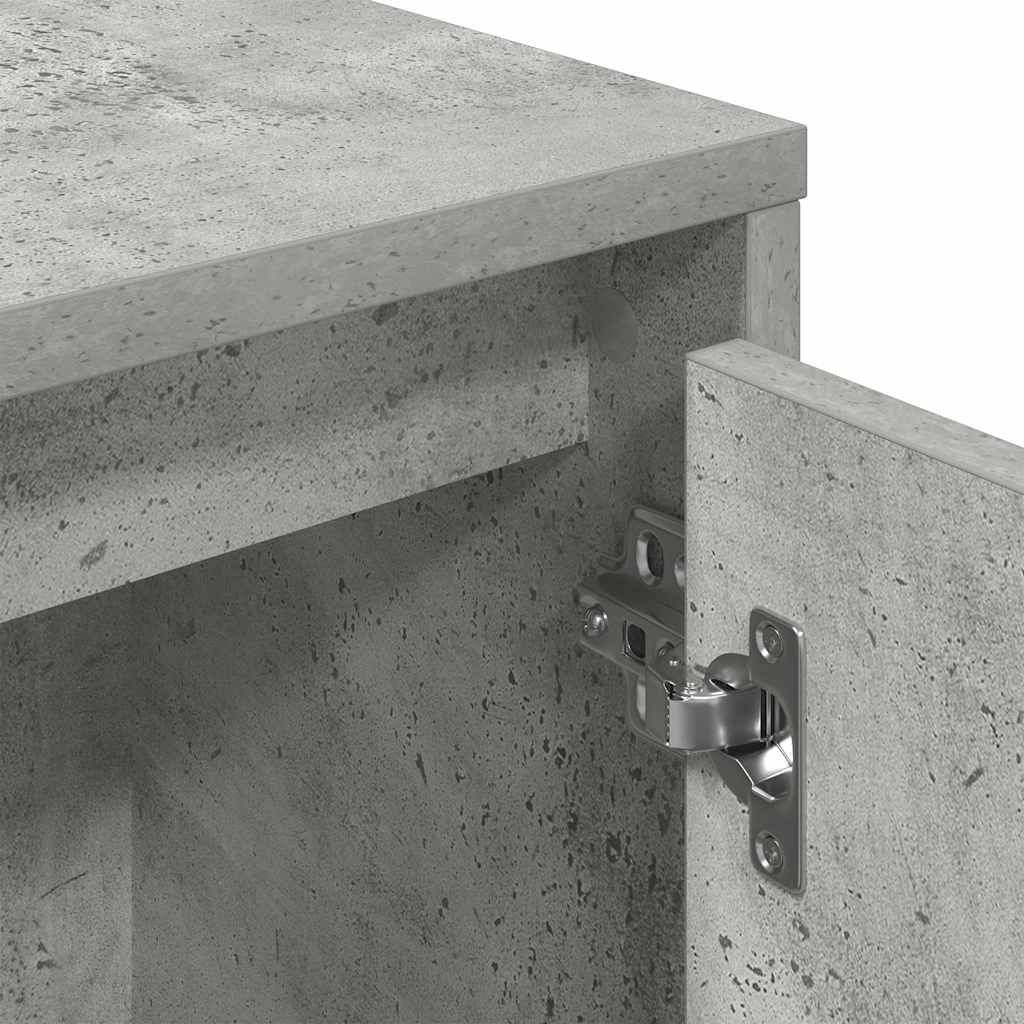 Boekenkast 89x24x101,5 cm bewerkt hout betongrijs