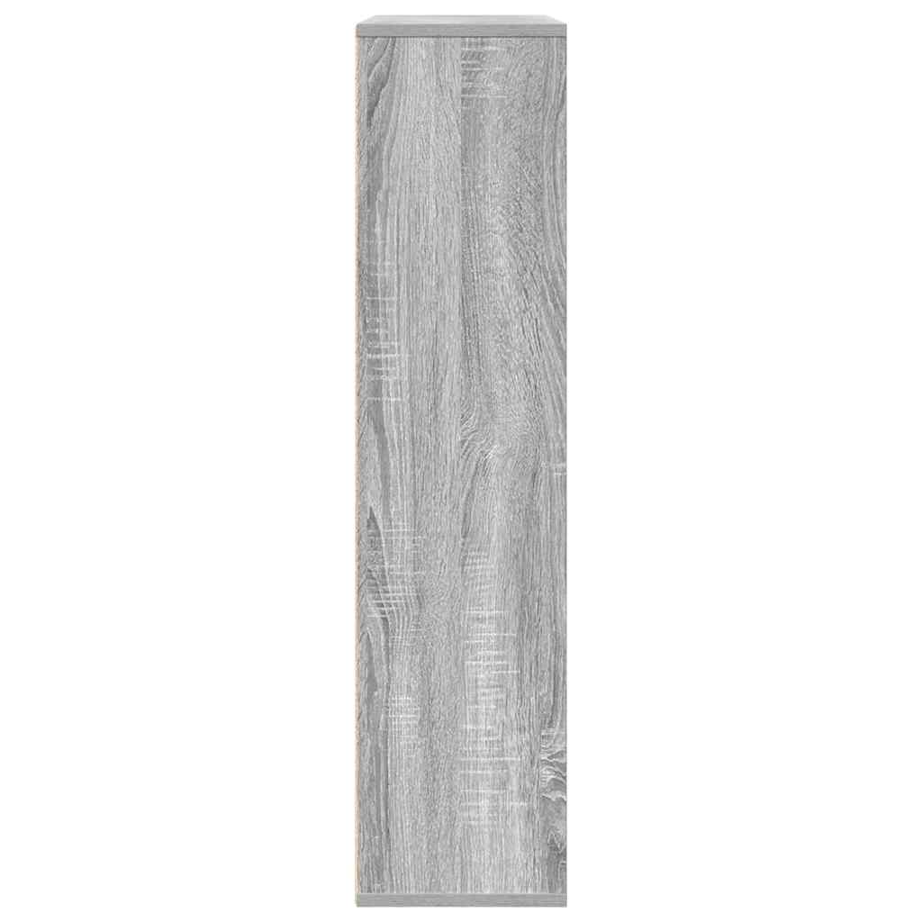 Boekenkast 89x24x101,5 cm bewerkt hout grijs sonoma eikenkleur