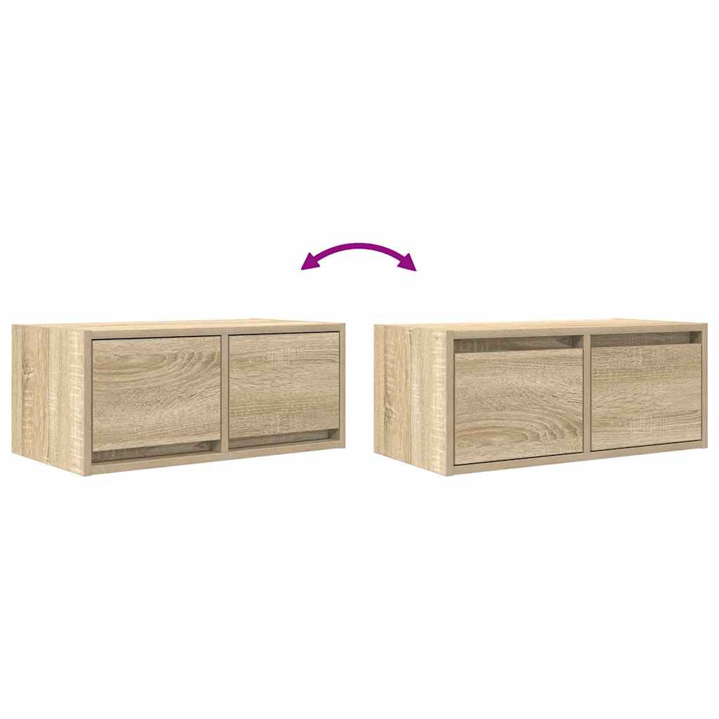 Tv-meubelen 2 st 60x31x25,5 cm bewerkt hout sonoma eikenkleurig