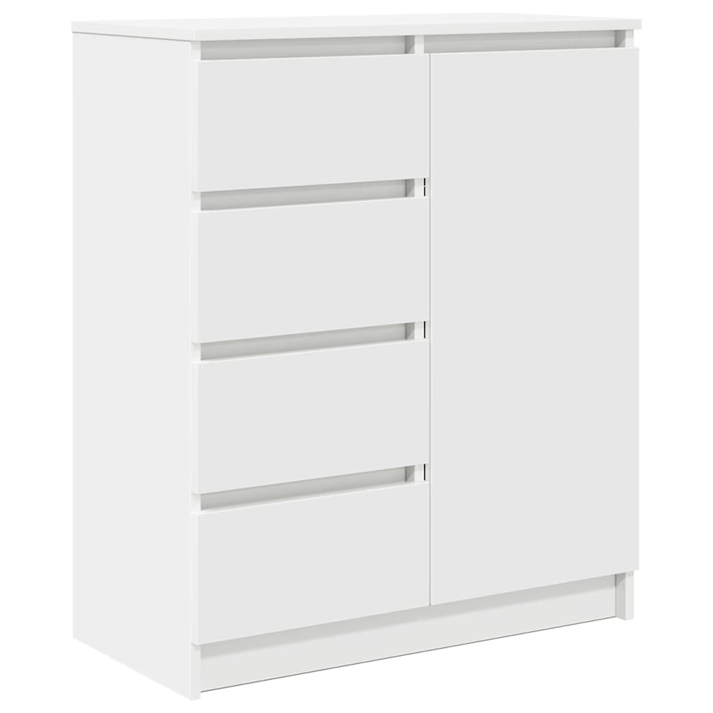 Dressoir met lades 71x35x84 cm spaanplaat wit
