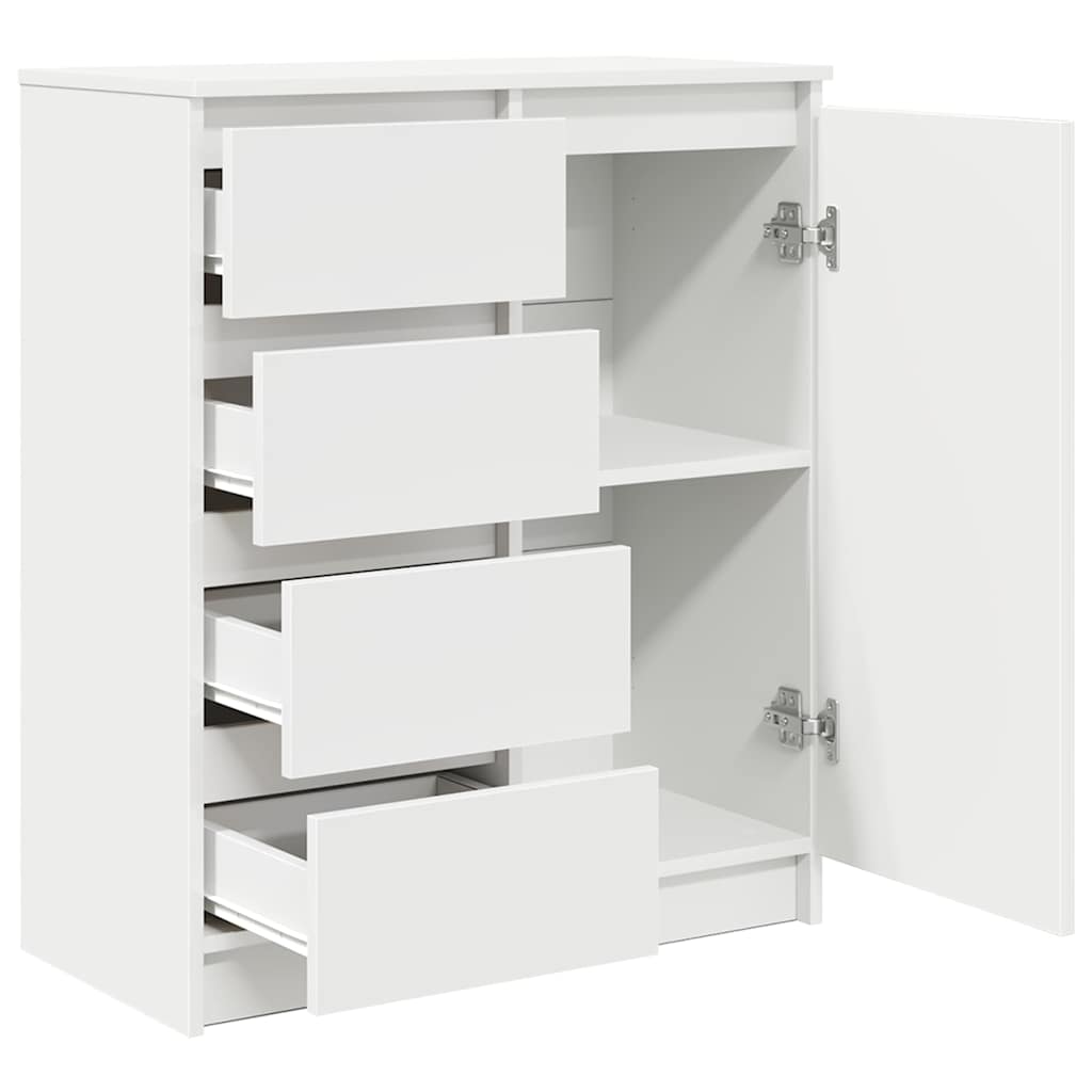 Dressoir met lades 71x35x84 cm spaanplaat wit