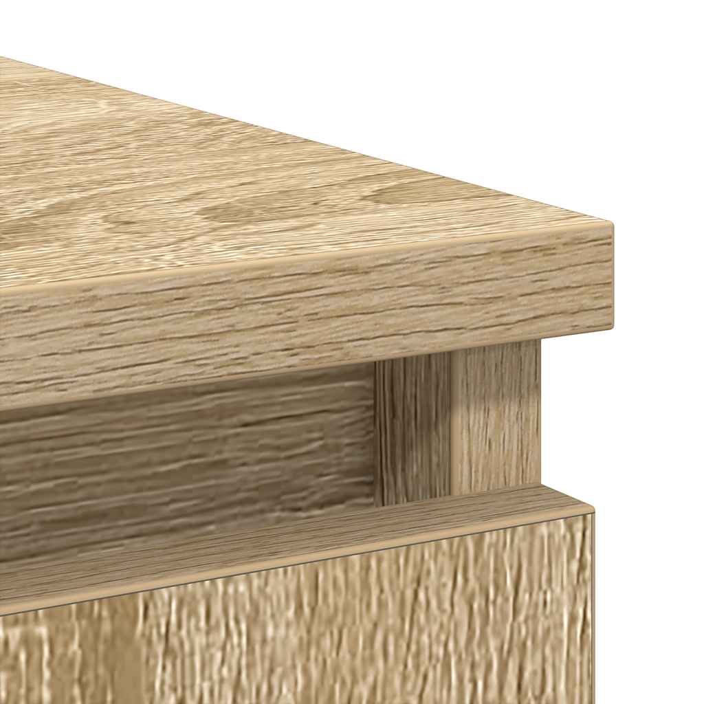 Dressoir met lades 71x35x84 cm spaanplaat sonoma eikenkleurig
