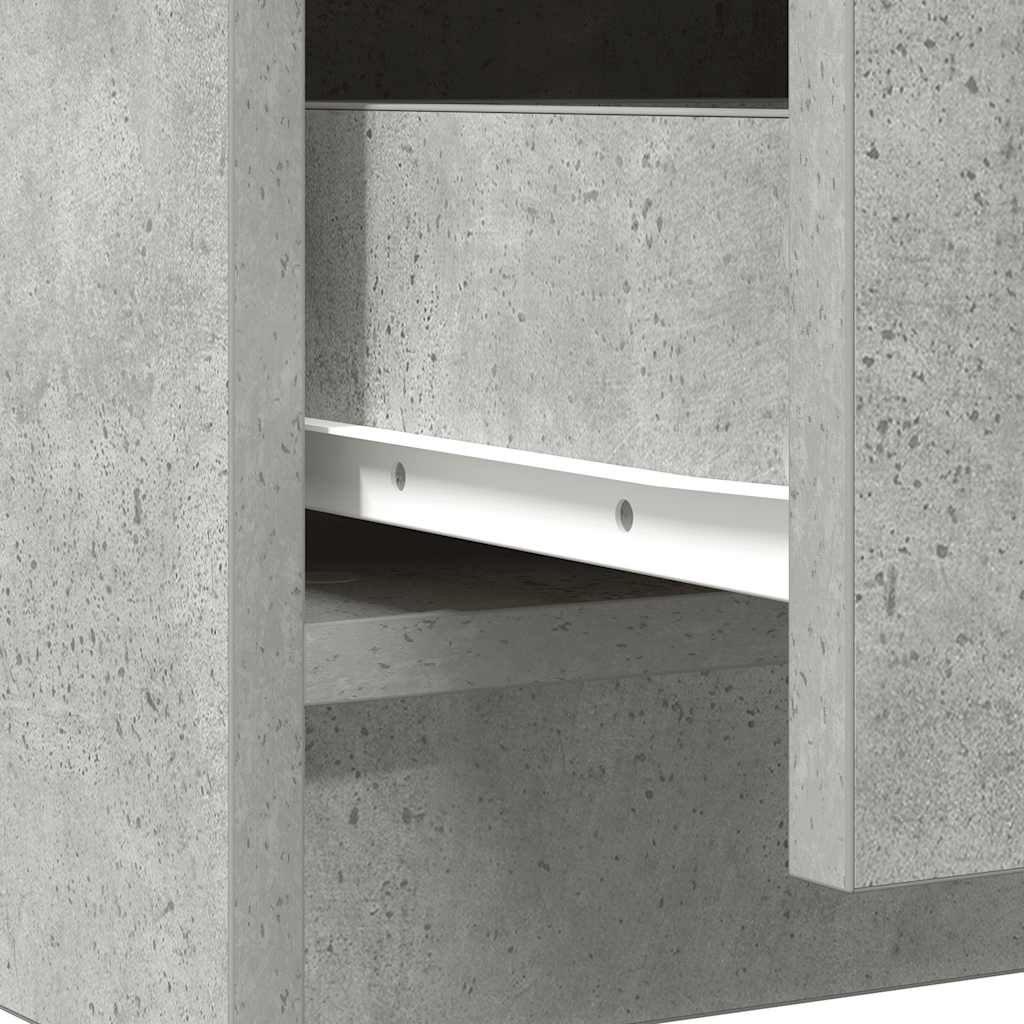 Dressoir met lades 71x35x84 cm spaanplaat betongrijs