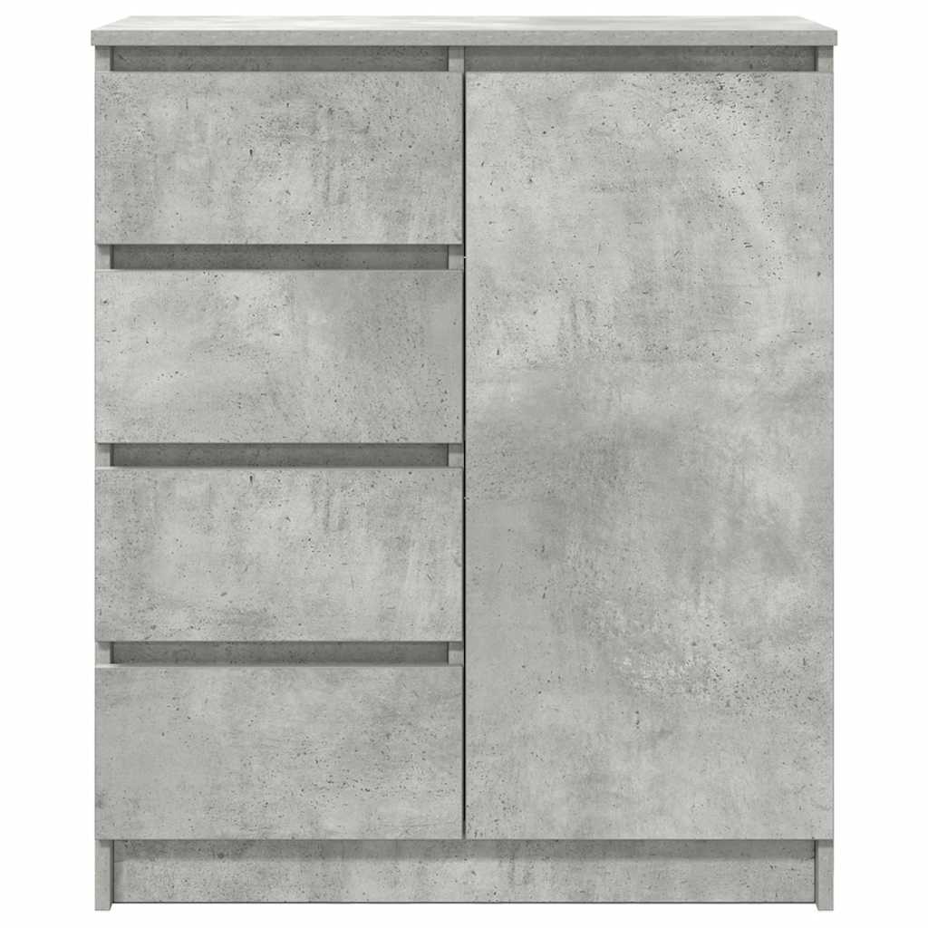 Dressoir met lades 71x35x84 cm spaanplaat betongrijs