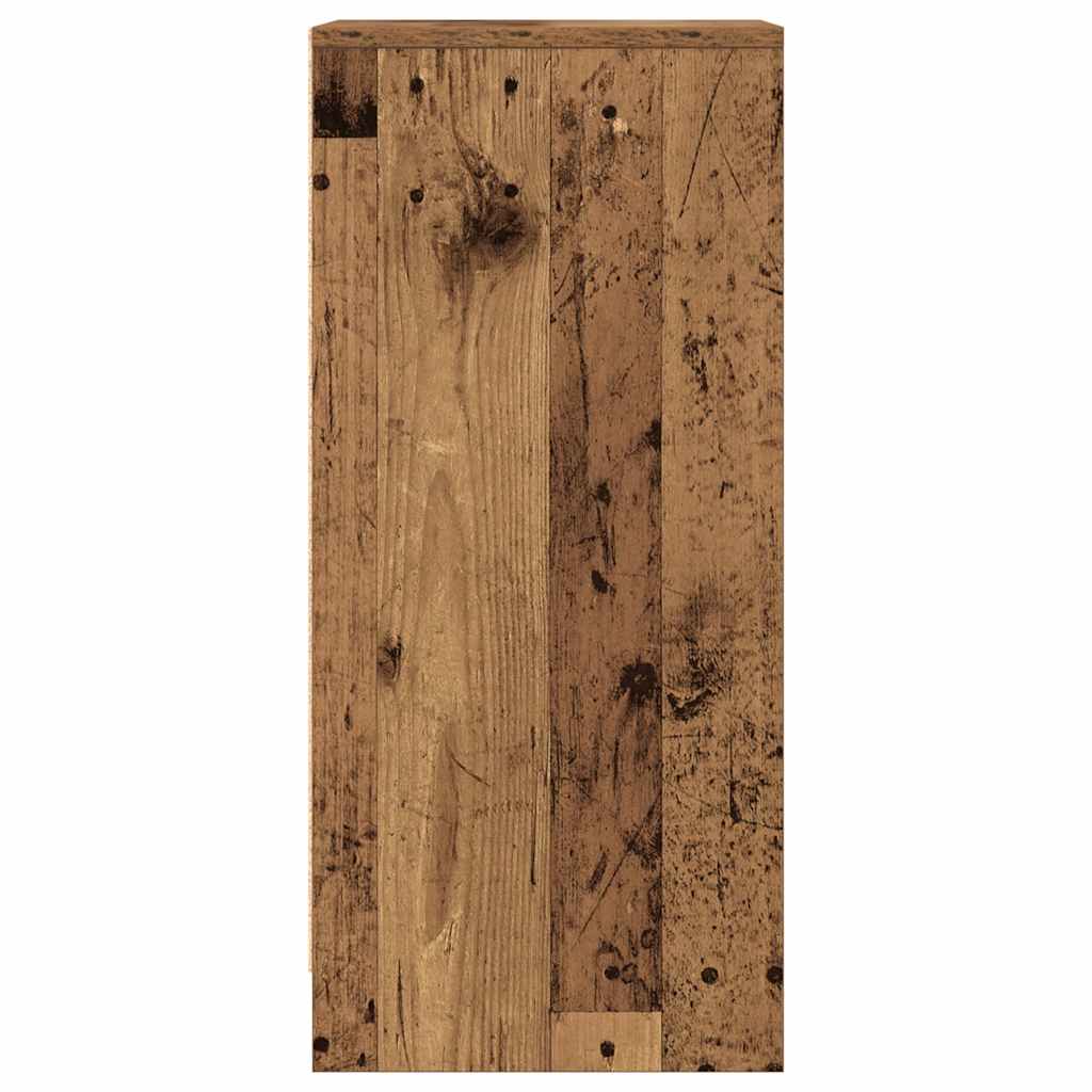 Dressoir 29,5x34x76 cm bewerkt hout oud houtkleurig