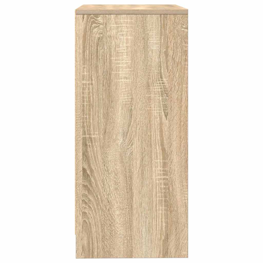 Dressoir 57x34x76 cm bewerkt hout sonoma eikenkleurig