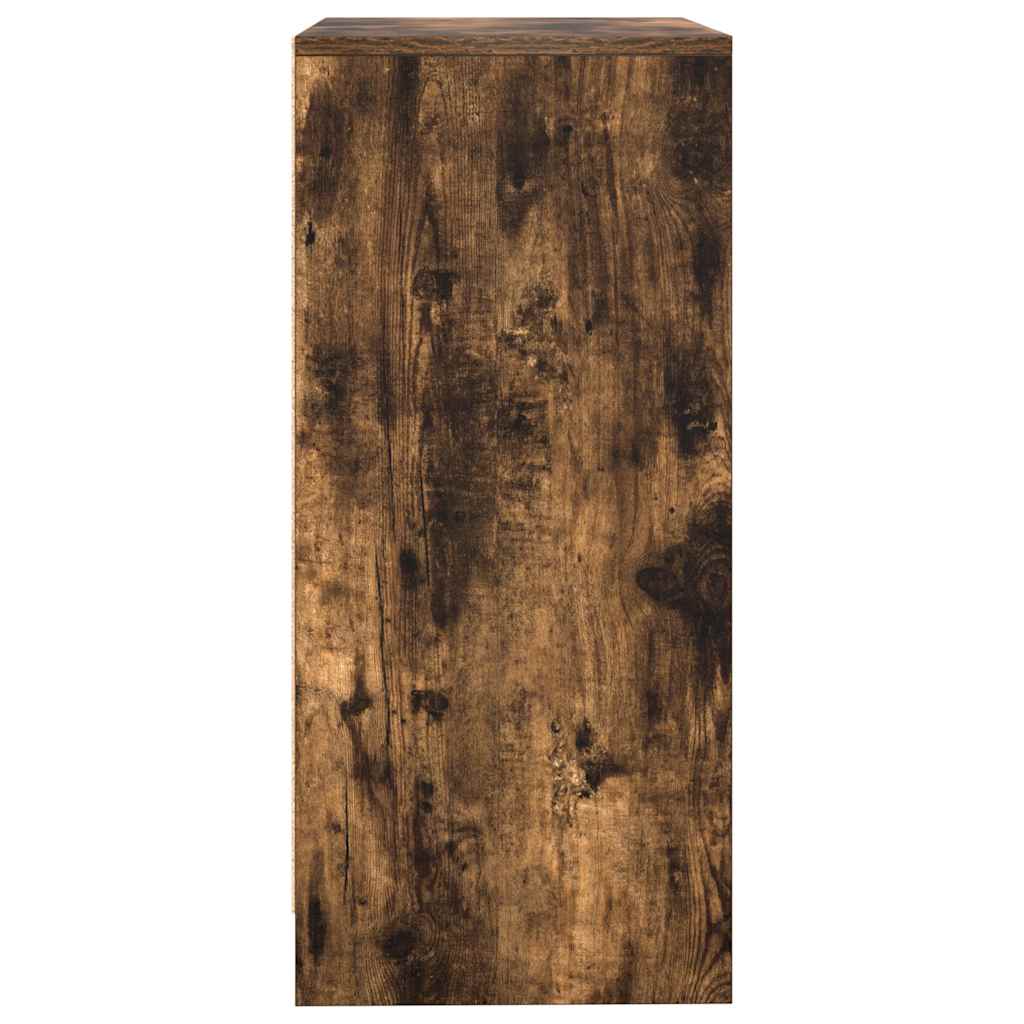 Dressoir 57x34x76 cm bewerkt hout gerookt eikenkleurig