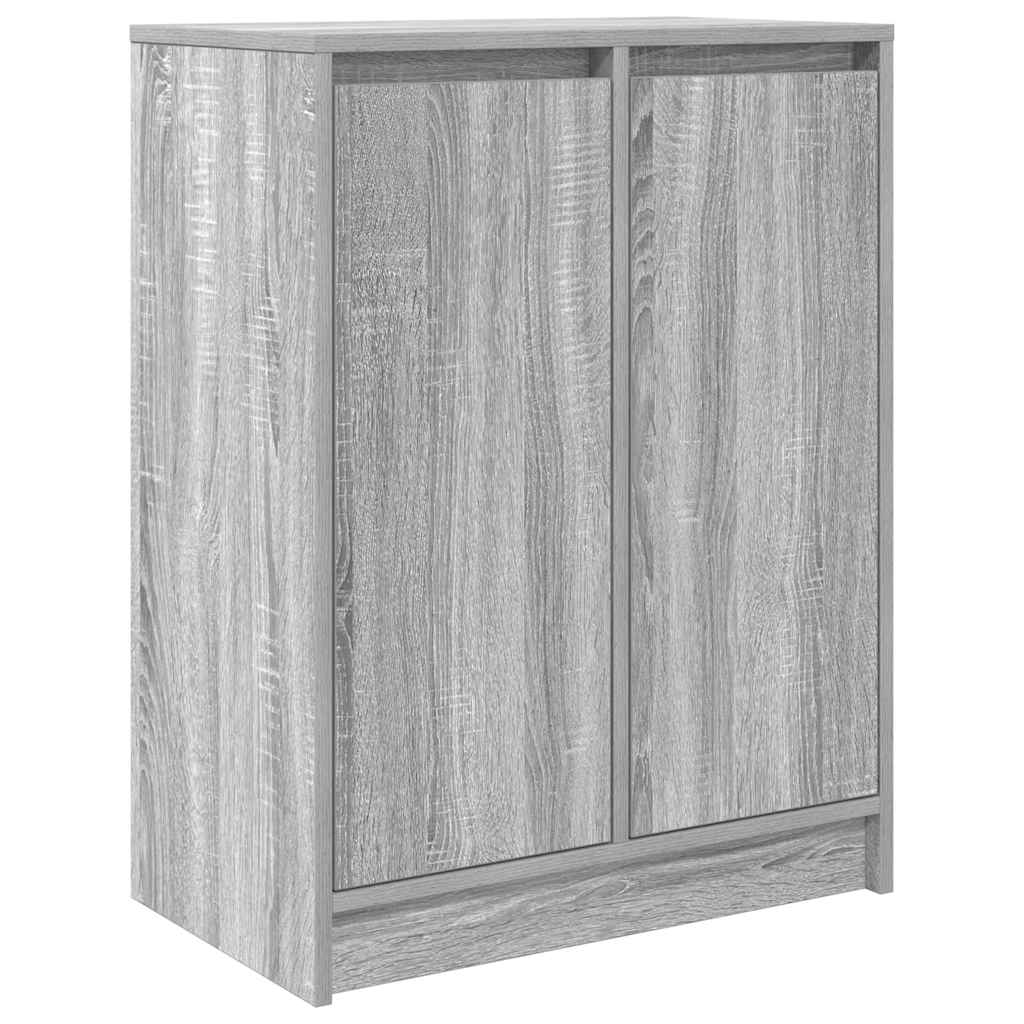 Dressoir 57x34x76 cm bewerkt hout grijs sonoma eikenkleurig