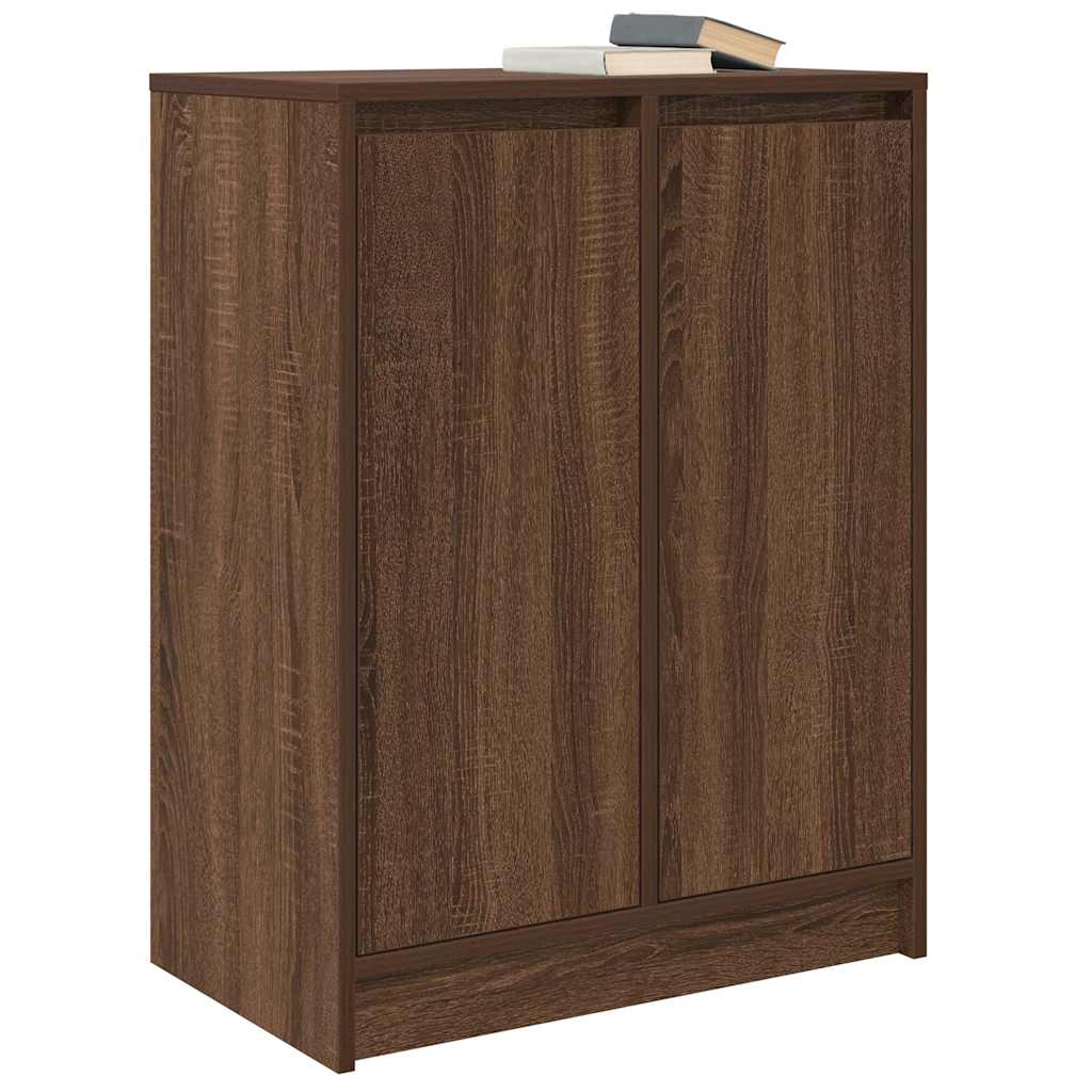 Dressoir 57x34x76 cm bewerkt hout bruin eikenkleurig
