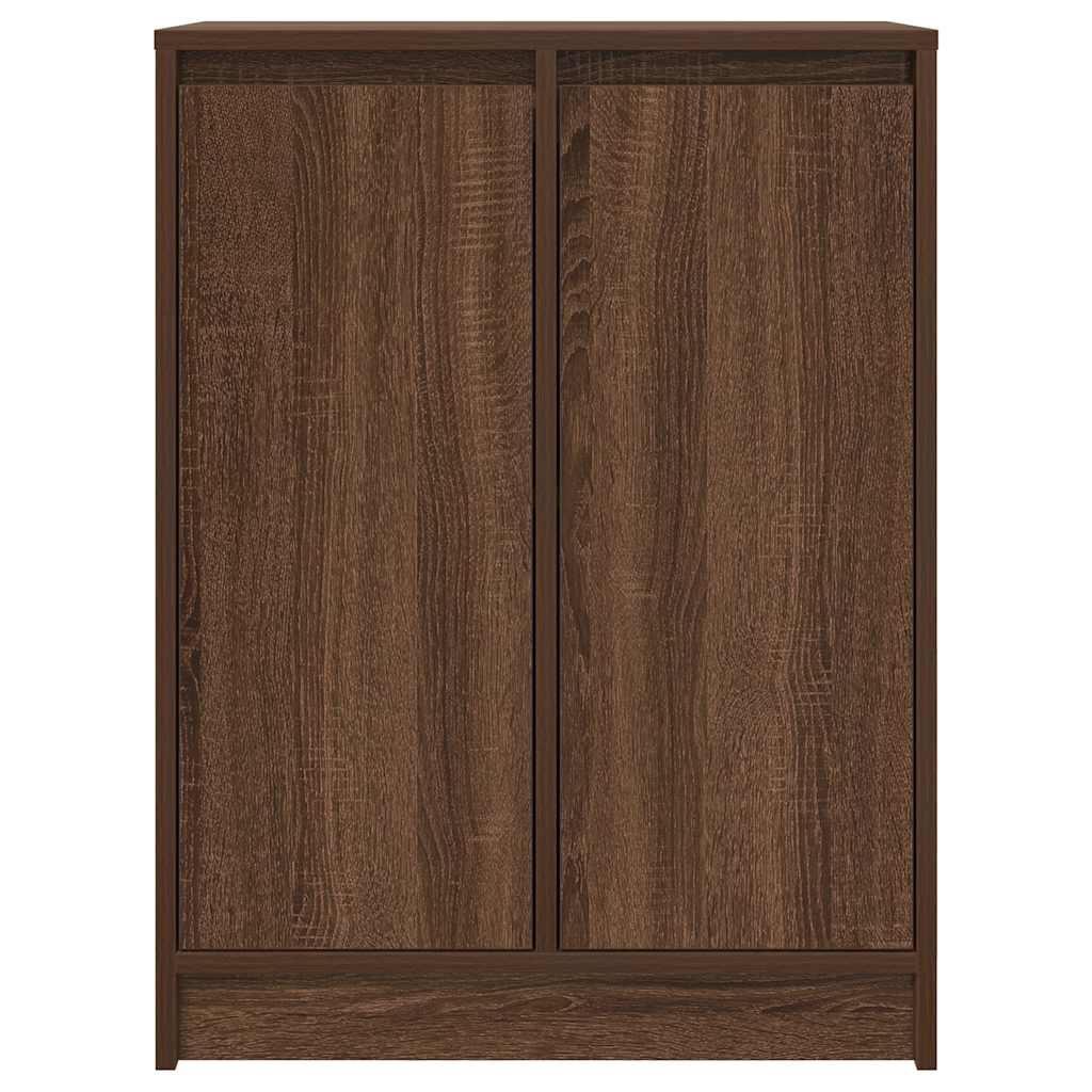 Dressoir 57x34x76 cm bewerkt hout bruin eikenkleurig