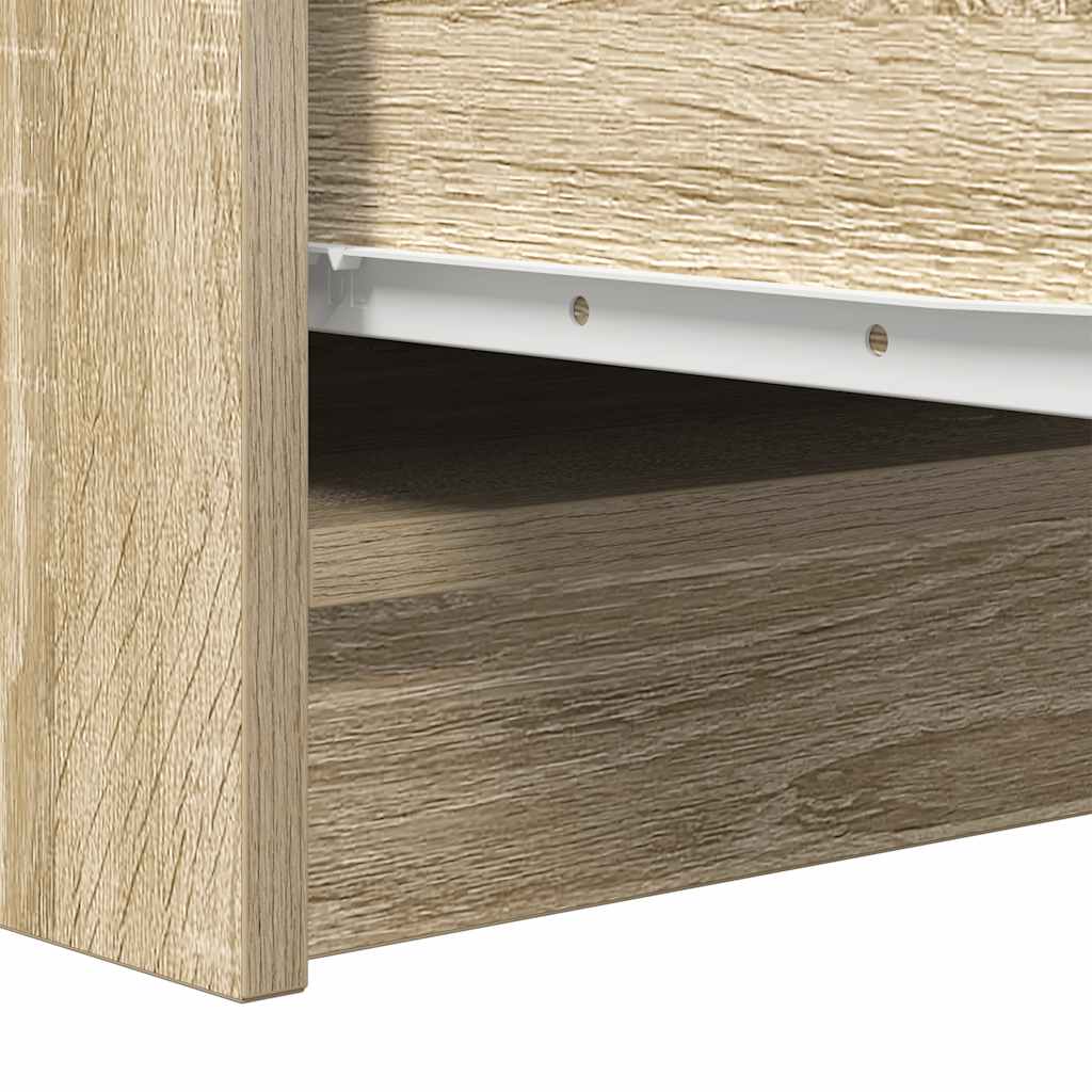 Dressoir 29,5x34x76 cm bewerkt hout sonoma eikenkleurig