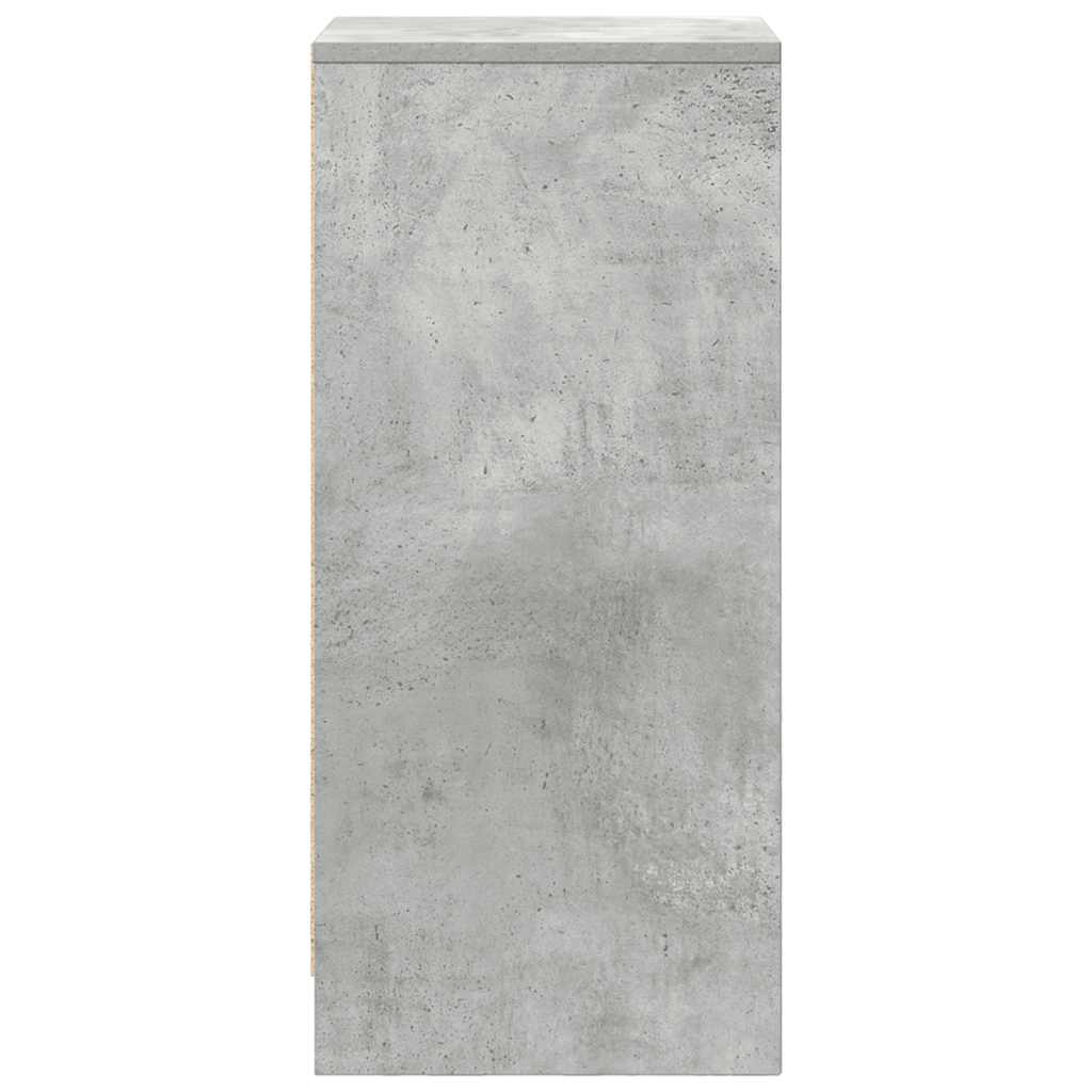 Dressoir 29,5x34x76 cm bewerkt hout betongrijs