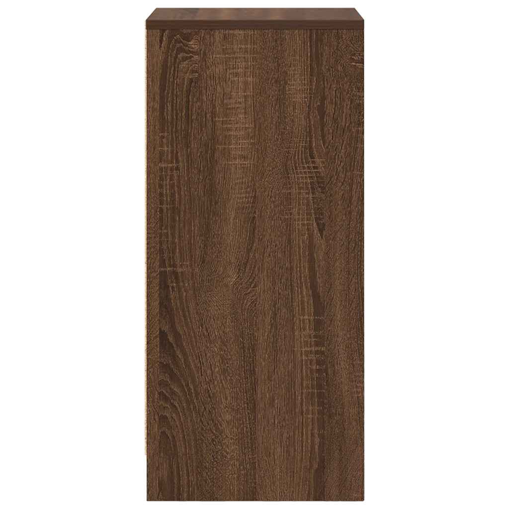 Dressoir 29,5x34x76 cm bewerkt hout bruin eikenkleurig