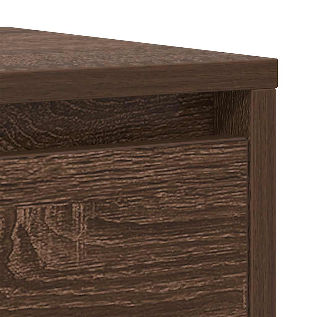 Dressoir 29,5x34x76 cm bewerkt hout bruin eikenkleurig