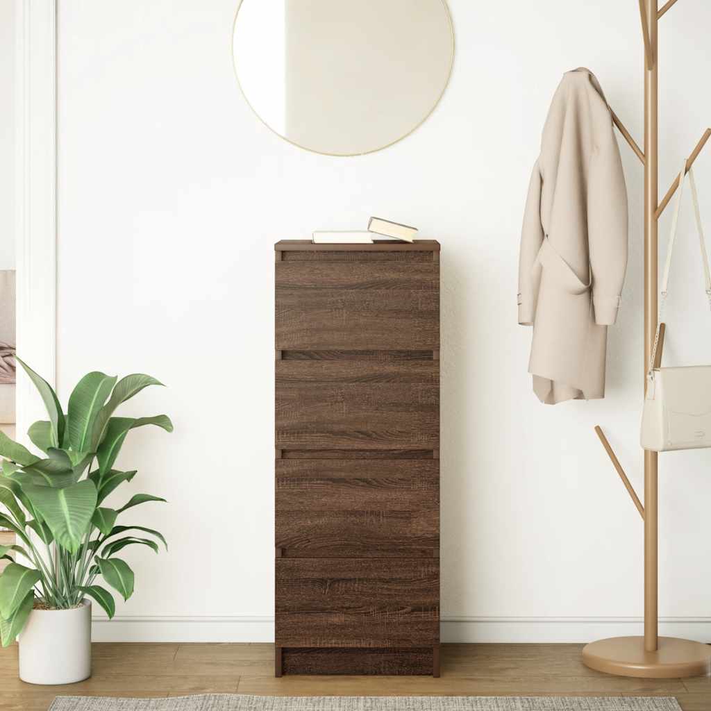 Dressoir 37,5x35x99 cm spaanplaat bruin eikenkleurig